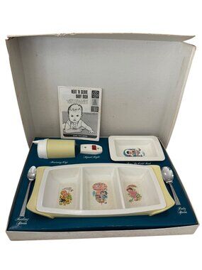 COMPLETE SET Vintage 1970s General Electric Heat N Serve Baby Dish Food Warmer